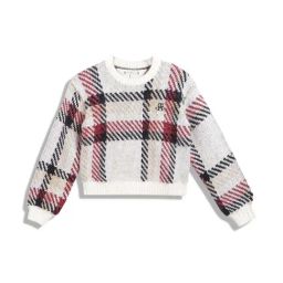 Tommy Hilfiger Kids Beige Checks Full Sleeves Sweater-picture-13