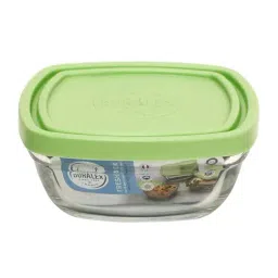Duralex 'Freshbox' Transparent & Green Glass 11 cm Container With Lid (0.3 L) - Set of 2 image 2