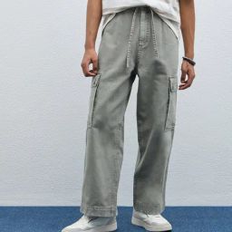 Nuon by Westside Sage Cargo-Style Relaxed-Fit Mid-Rise Jeans-image-40