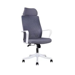 MRC Executive Chairs Ergonomic Office Chair with Lumbar Support, Fixed Ergonomic Armrests Grey & White-9