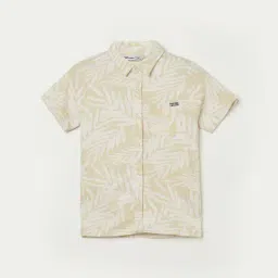 Fame Forever by Lifestyle Kids Beige Printed Regular Fit Shirt-image-88