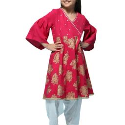 Biba Girls Green Embroidered Suit Set-image-55