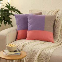 House This Bhumiti Purple & Pink Cotton Cushion Covers - Set of 2-picture-9