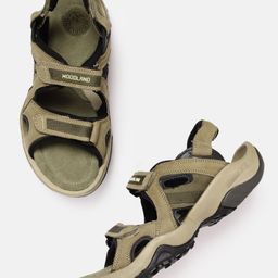 Woodland Men Nubuck Leather Comfort Sandals-picture-7