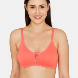 Zivame Peach Half Coverage Double Layered T-Shirt Bra-image-92