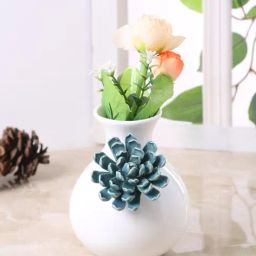 Tayhaa White Ceramic Vases-47