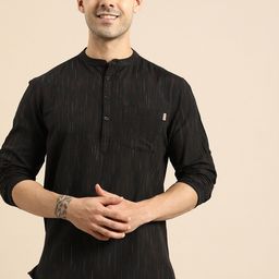Anouk Men Black Woven Design Kurta-74