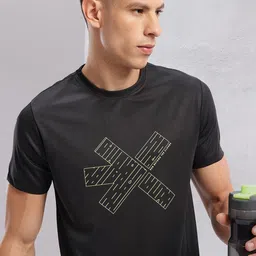 HRX by Hrithik Roshan Men Brand Logo Printed Rapid-Dry Running T-shirt-picture-21