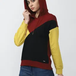 Van Heusen Multicolored Cotton Color-Block Pattern Sweatshirt image 3