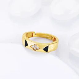 GIVA 925 Sterling Silver Golden Ring for Women-picture-47