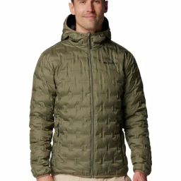Columbia Stone Green Regular Fit Quilted Sports Hoodie-image-59