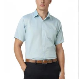 Van Heusen Blue Cotton Regular Fit Shirt-picture-46