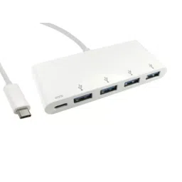 RS PRO 4 Port USB 3.0 USB C Hub USB Powered, 1924708-48