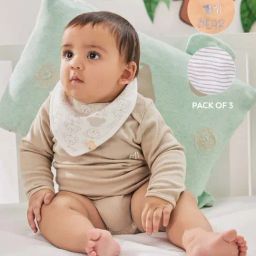 MiArcus Kids Multicolor Cotton Printed Bibs (Pack of 3)-image-50