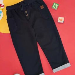YU by Pantaloons Kids Navy Regular Fit Pants-image-40