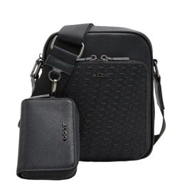 Aldo Black Textured Medium Cross Body Bag-30