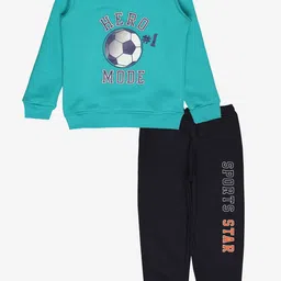 Bodycare Kids Infants Boys Printed Sweatshirt With Joggers-image-5