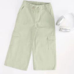 Pantaloons Junior Girls Green Pants-image-7