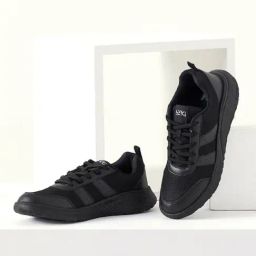 Wiki Kids Champ L Black School Shoes-image-38