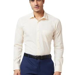 Park Avenue Fawn Slim Fit Printed Shirt-image-86