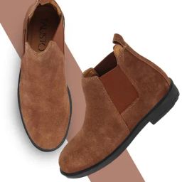 Fausto Men's Camel Chelsea Boots-image-18