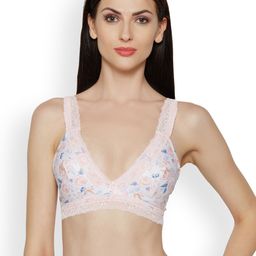 Inner Sense Pink Printed Non-Wired Lightly Padded Sustainable Bralette Bra-image-8