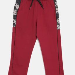 Dixcy Scott Originals Kids Maroon Solid Trackpants-image-4