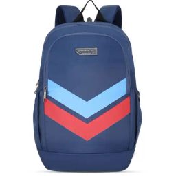 Lavie Sport Chevron 33L College Laptop Backpack with Rain cover For Boys & Girls|Men & Women (Navy)-image-80