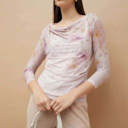 Code by Lifestyle Pink Floral T-Shirt-image-95