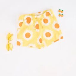 Pantaloons Junior Girls Yellow Shorts-image-74