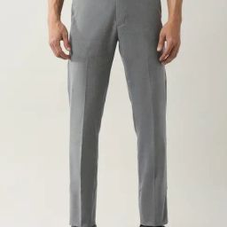 Arrow Grey Regular Fit Trousers-image-70
