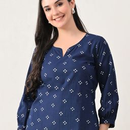DECKEDUP Women Ethnic Motifs Printed V-Neck Cotton Regular Top-picture-10