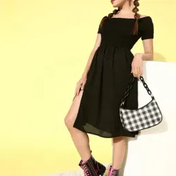 DODO & MOA Black A-Line Dress-picture-24