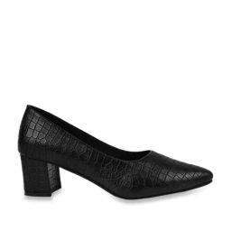 Shoetopia Women's Black Casual Pumps-image-88