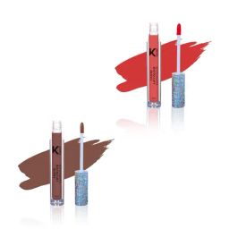 KINDED Liquid Lip Colour 03 Vermilion Red & 06 Brown Temptation Combo-picture-2
