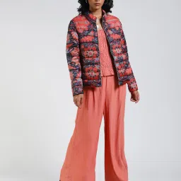 Label Ritu Kumar Multicolor Printed Jacket image 4