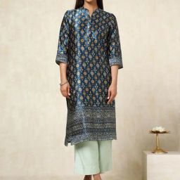 Soch Blue Regular Fit Printed Kurtas-picture-15