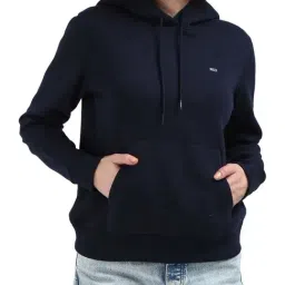 TOMMY HILFIGER Dark Night Navy Cotton Hoodie-picture-7