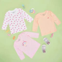 Pantaloons Baby Girls Multicolor Cotton Printed Full Sleeves T-Shirts-image-31