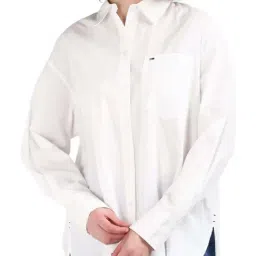 TOMMY HILFIGER White Cotton Shirt-picture-10