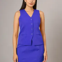 BRINNS Blue Waistcoat With Skirt-image-54