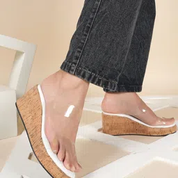 DressBerry Embellished Platform Mules-39