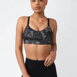 Reebok Black Printed Sports Bra-picture-13