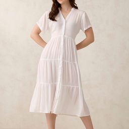 Outzidr A-Line Midi Dress-image-95