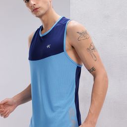 HRX by Hrithik Roshan Colourblock Racerback Running T-shirt-image-49
