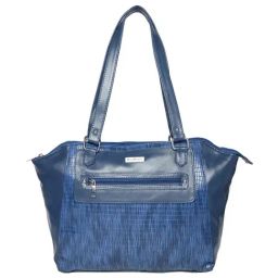 Bad Habit Navy Textured Medium Shoulder Handbag-image-49