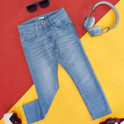Pantaloons Junior Blue Cotton Regular Fit Jeans-image-21