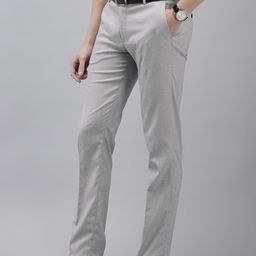 Arrow Men Self Design Textured Hudson Tailored Tapered Fit Formal Trousers-5