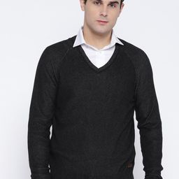 U.S. Polo Assn. Men Black Solid Pullover-image-114