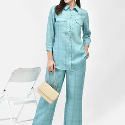 FUTURO Checked Shirt With Trouser Co-Ords-picture-20